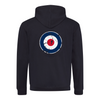 Royal Air Force printed contrast hoodie - Navy blue