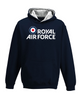 Kid's Royal Air Force printed contrast hoodie - Navy blue