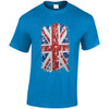 (HP)#Distressed Union Jack Print T-Shirt