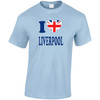 S1203T-GENT (HP)#I Love Liverpool Union Jack Heart T-Shirt