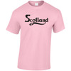 (DP)#Fancy Scotland Text (Black) T-Shirt