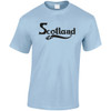 (DP)#Fancy Scotland Text (Black) T-Shirt