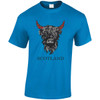 (DP)#Scotland Tartan Highland Cow T-Shirt