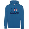 I Love London Union Jack Heart Hoodie