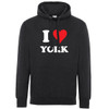 I Love York (White) Hoodie