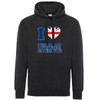 I Love Liverpool Union Jack Heart Hoodie