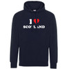 I Love Scotland (White) Hoodie