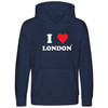 I Love London (White) Kids Hood