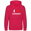 I Love London (White) Kids Hood