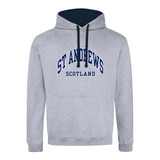 St Andrews Harvard Contrast Hoodie