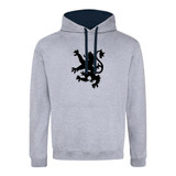 Blue Lion Rampant Contrast Hoodie