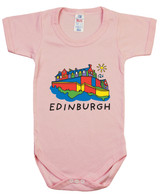 Scotland edinburgh spell out short sleeve baby grow