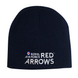 RA050-MC55-NA Red Arrows Embroidered Ski Hat Navy