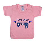 Scotland Washing Line (Navy) Baby T-Shirt