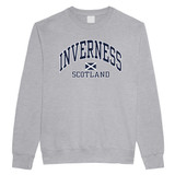 Inverness Scotland Saltire Harvard Style Sweatshirt