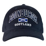 C3213E-NA Edinburgh Harvard Scotland Saltire - Navy