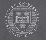 Oxford University distressed circle PRINT DESIGN