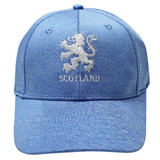 C3226E Scotland Poly Sports White Rampant Lion, Small Text, Lt Blue