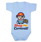 Ahoy From Cornwall - Baby Short Sleeve Bodysuit