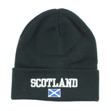Scotland 3D EMB Beanie Black
