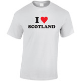 (DP)#I love Scotland (Black) T-Shirt