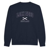 Loch Ness with Saltire Harvard Style Sweatshirt