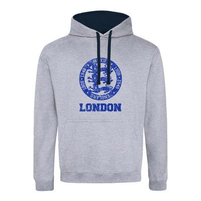 3 Lions MMXII Circle with London Contrast Hoodie