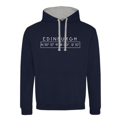 Edinburgh Coordinates Contrast Hoodie