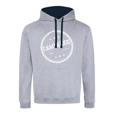 Cambridge Distressed Stamp Contrast Hoodie