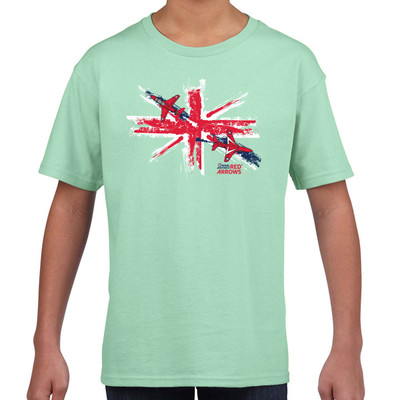 Official Red Arrows Union Jack Paint Kids T-Shirt