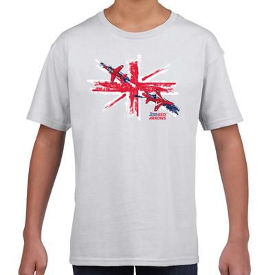 Official Red Arrows Union Jack Paint Kids T-Shirt