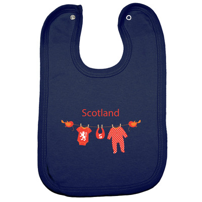 Scotland clothes hanger Baby Bib