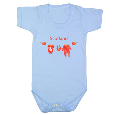 Scotland clothes hanger Short sleeve baby bodysuit