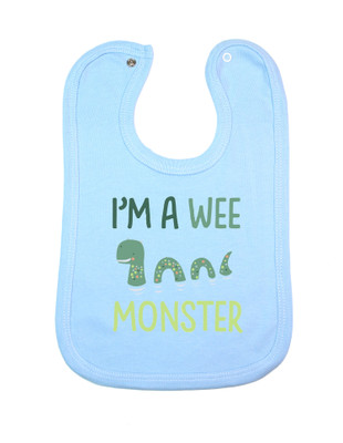 Scotland wee monster baby bib