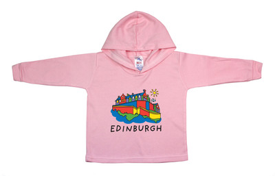 Scotland edinburgh spell out baby hoodie