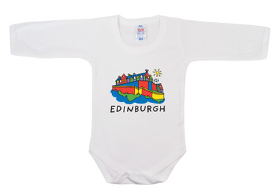 Scotland edinburgh spell out long sleeve baby grow