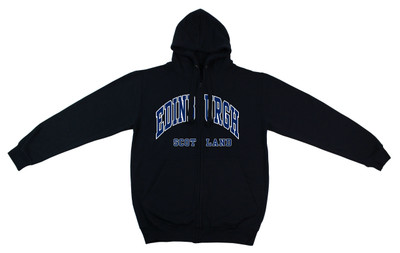 Edinburgh Scotland 'Harvard' style zip hoodie