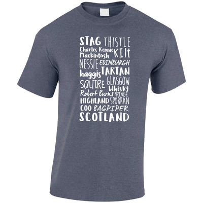 Scottish font multiple phrases T-shirt