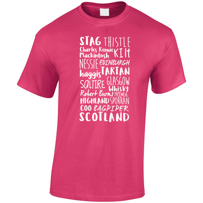 Scottish font multiple phrases T-shirt