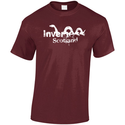 Scotland Inverness loch ness monster spellout t-shirt