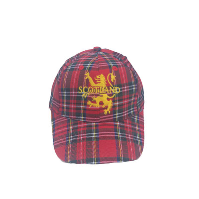 SCS1 Scotland Golf - Tartan gold lion crest cap