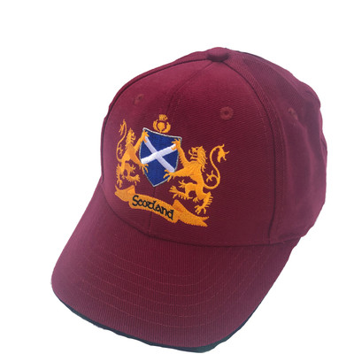 Scotland golf - 2 golden lions maroon cap