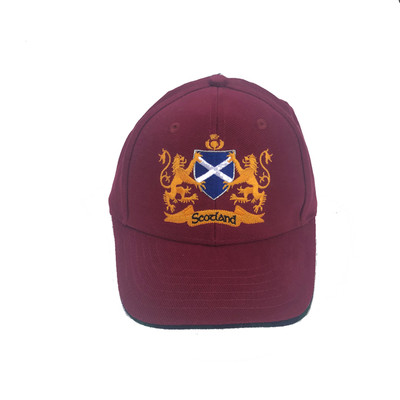 Scotland golf - 2 golden lions maroon cap