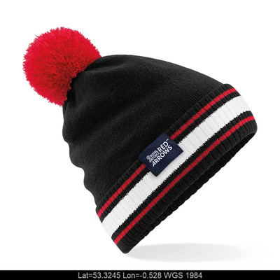 RA041C-BC472 Red Arrows Contrast Pom Pom Beanie  Official Licensed