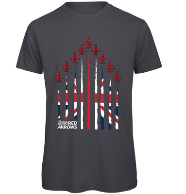 Red Arrows Formation Organic Cotton Adult T-Shirt