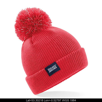 Red Arrows Kids Pom Pom Beanie Official Licensed