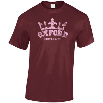 Distressed OXF Crown   Adult T-Shirt