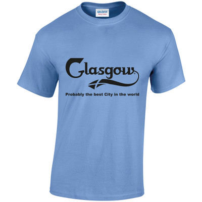 Glasgow Prob best City (Black)   Adult T-Shirt