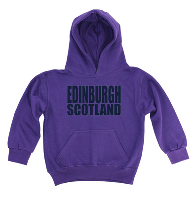 Edinburgh Scotland (Navy) Kids Hoodie