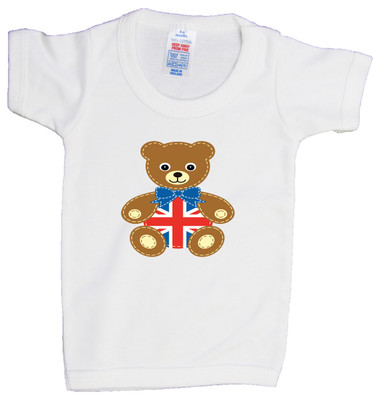 Union Jack Bear Baby T-Shirt